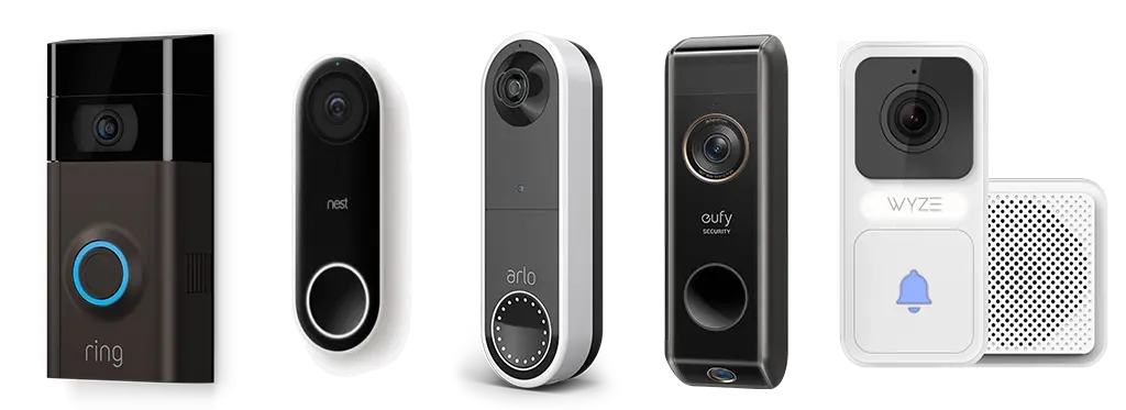 Video Doorbells Ring, Nest, Arlo, Eufy and Wyze