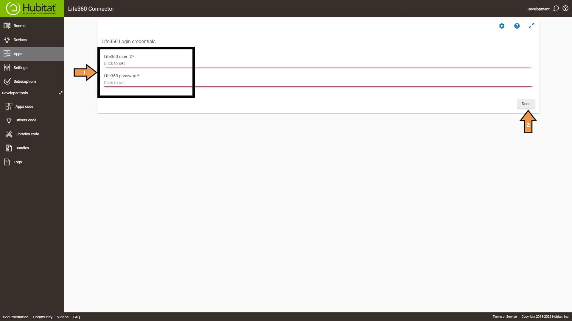 Hubitat Life360 Credentials