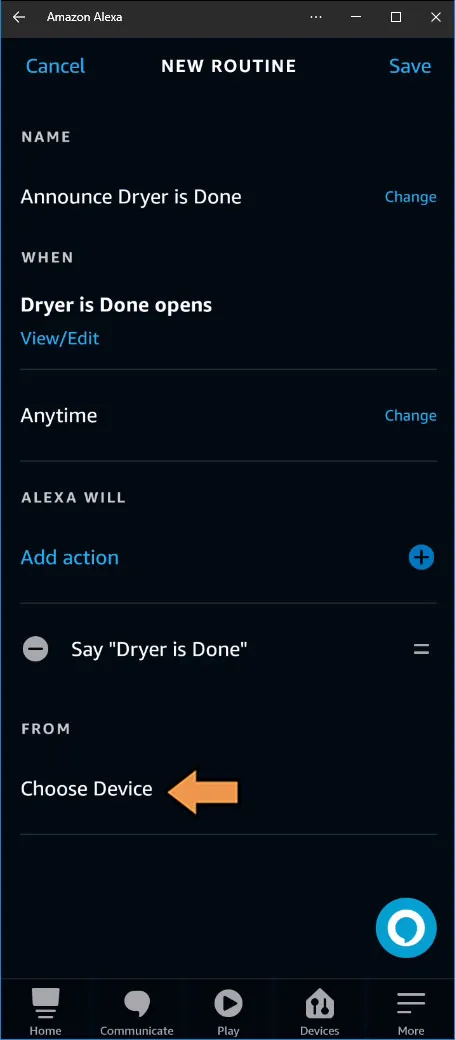 Alexa Dryer Done Actions Alexa Says Device