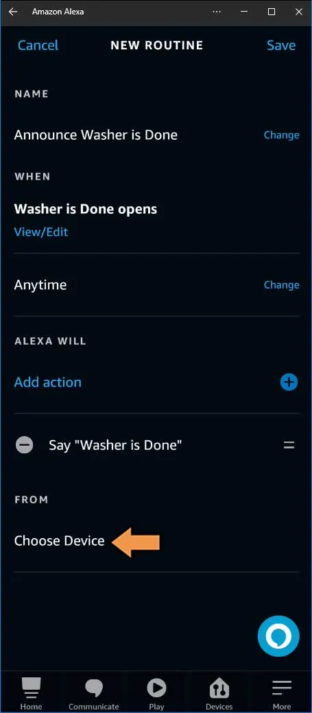 Alexa Washer Done Actions Alexa Says Device