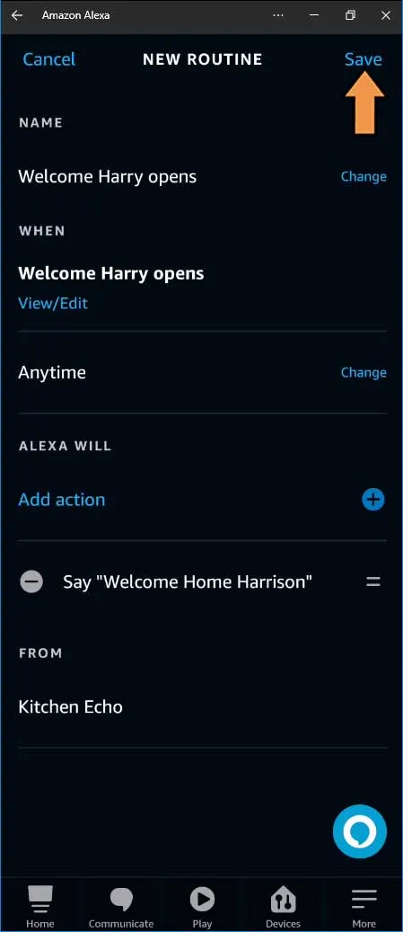 Alexa Welcome Home Complete Automation