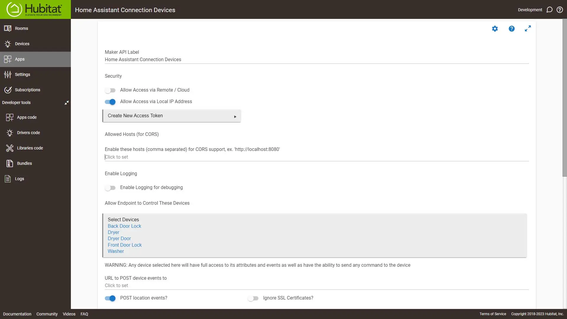 Hubitat Maker API for Home Assistant